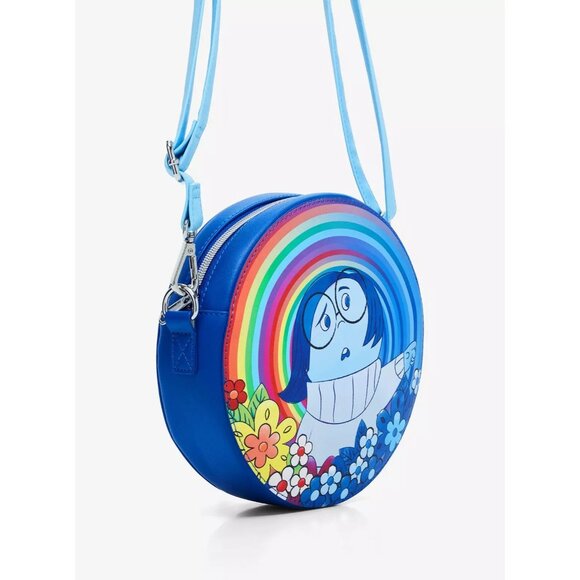 NWT Loungefly Disney Pixar Inside Out Circular Crossbody Bag - Picture 1 of 7